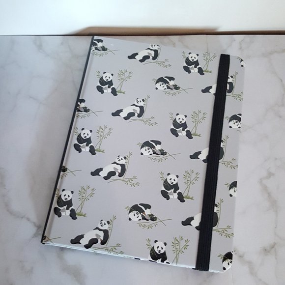 2/$20 Notebook Panda Lined Diary With Pocket - Picture 1 of 14